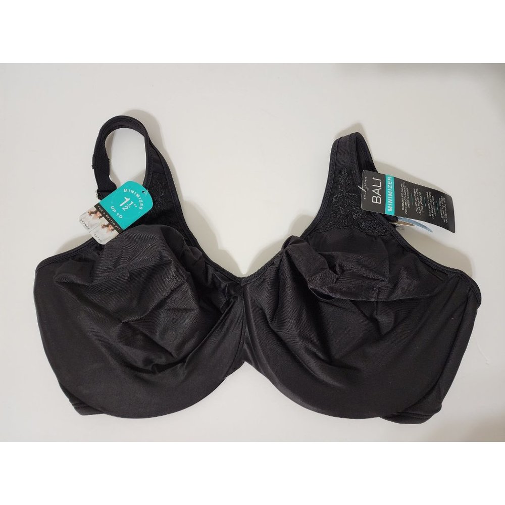 Bali Minimizer Passion for Comfort Minimizer Underwire Bra StyleDF3385 Black Siz
